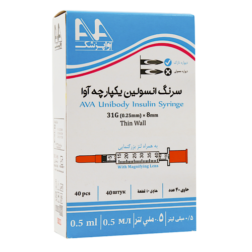 سرنگ انسولین اوا بسته ۱۰ عددی